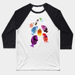 Flower Fish Baseball T-Shirt